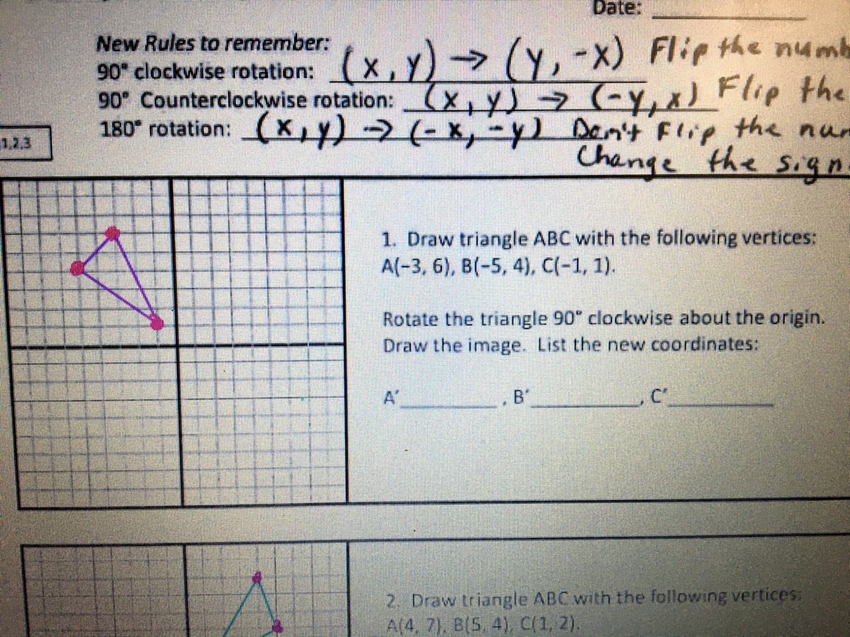 Answered 90 Clockwise Rotation X Y Y X Bartleby