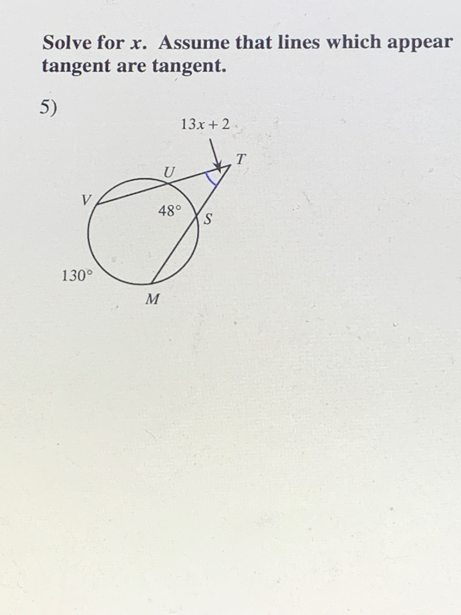 Answered Solve For X Assume That Lines Which Bartleby