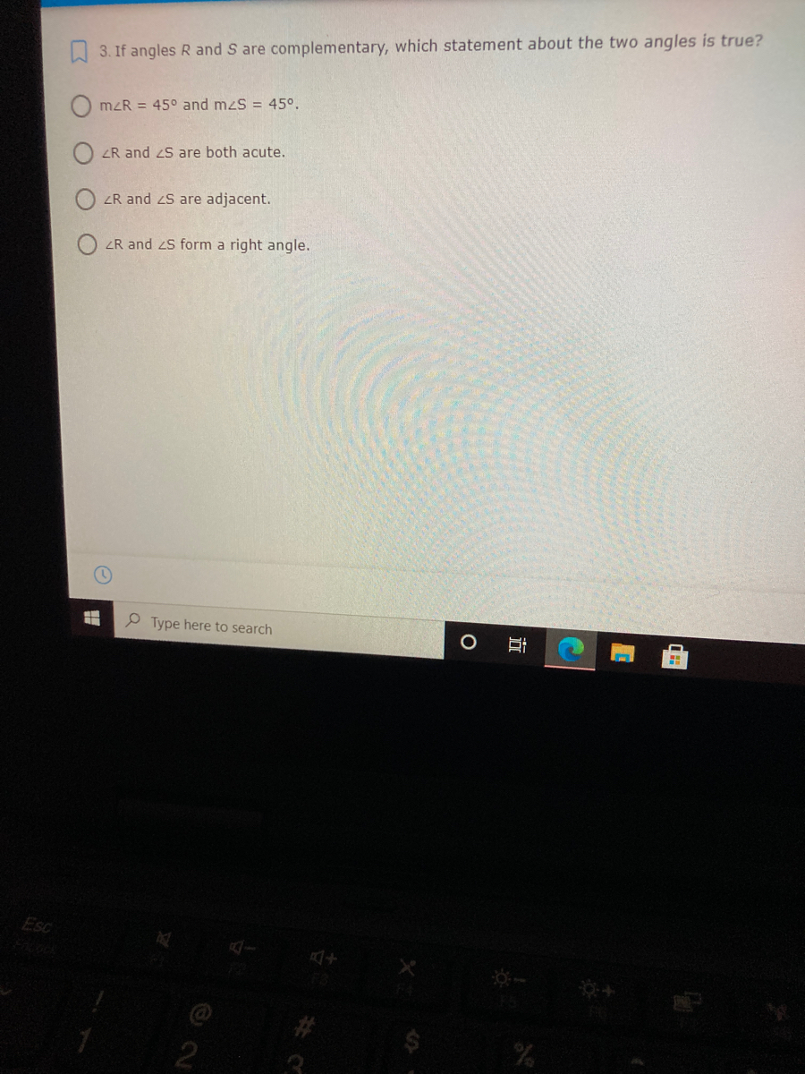 Answered W 3 If Angles R And S Are Bartleby