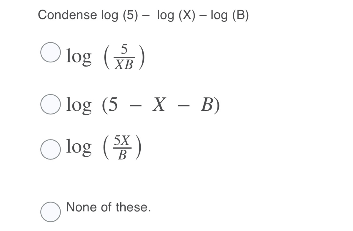 condense logs calculator