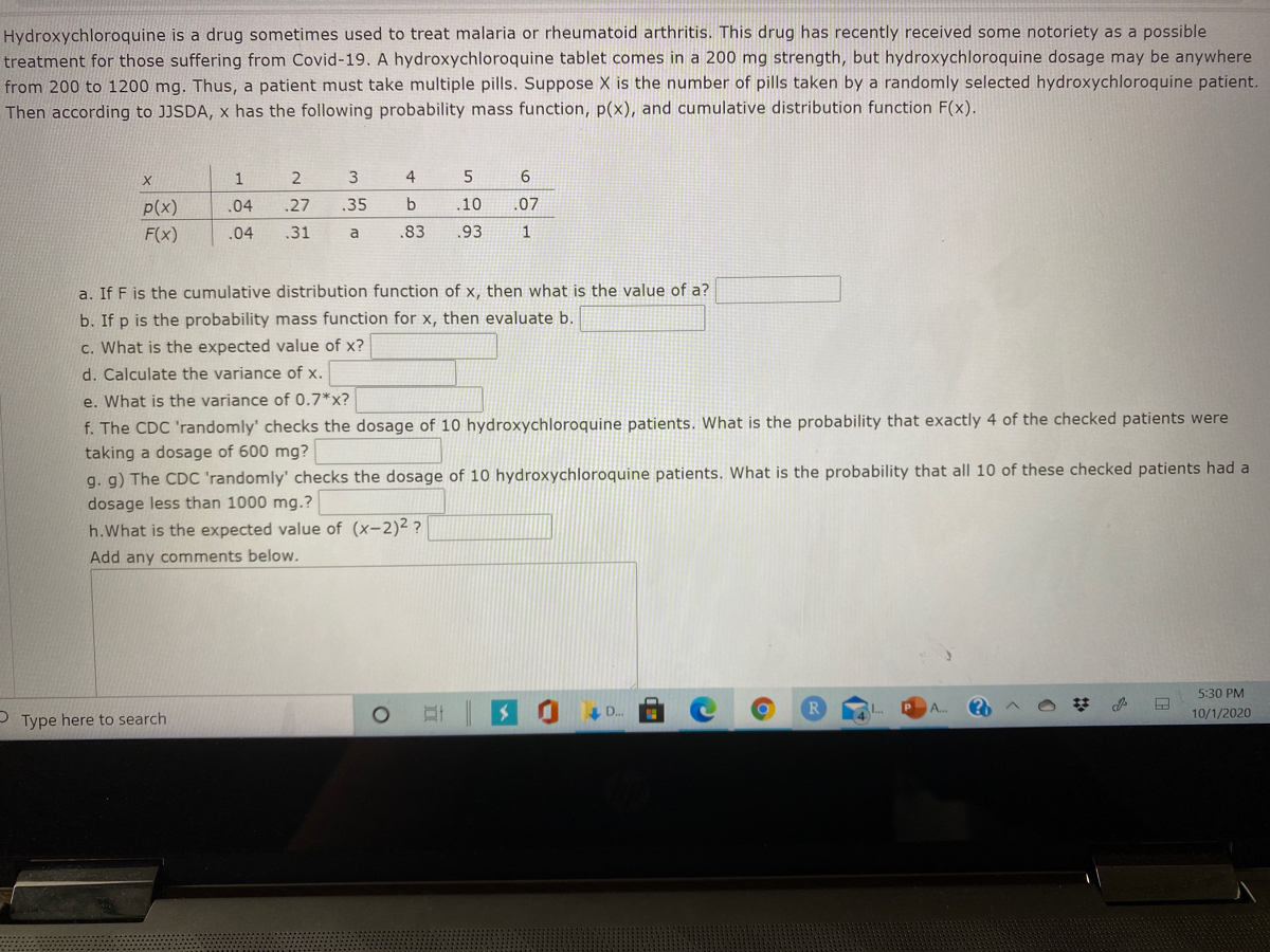 Answered A If F Is The Cumulative Distribution Bartleby