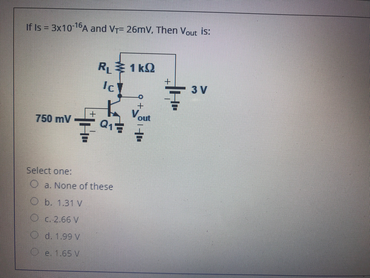 Answered If Is 3x10 16a And Vt 26mv Then Bartleby