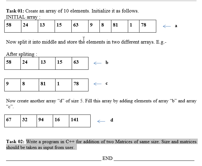 Answered: Task 01: Create An Array Of 10… | Bartleby