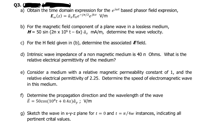 Answered Q3 U A Obtain The Time Domain Bartleby