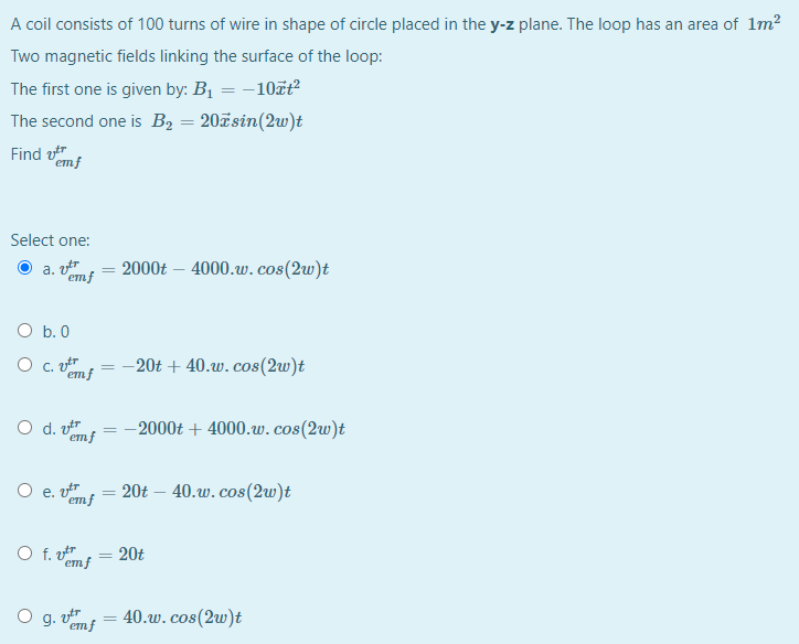 Answered A Coil Consists Of 100 Turns Of Wire In Bartleby