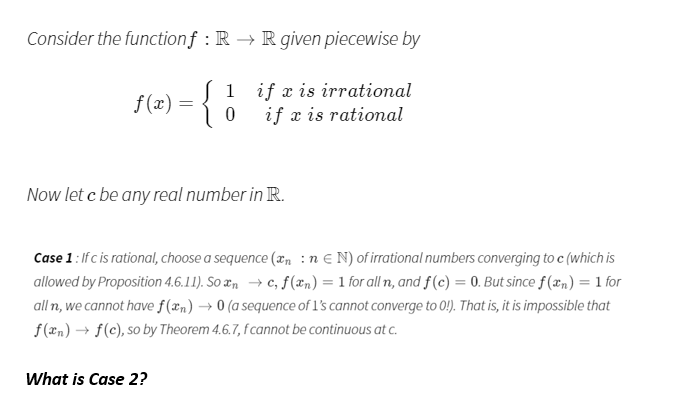 Answered 1 F X 1 If X Is Irrational If X Is Bartleby