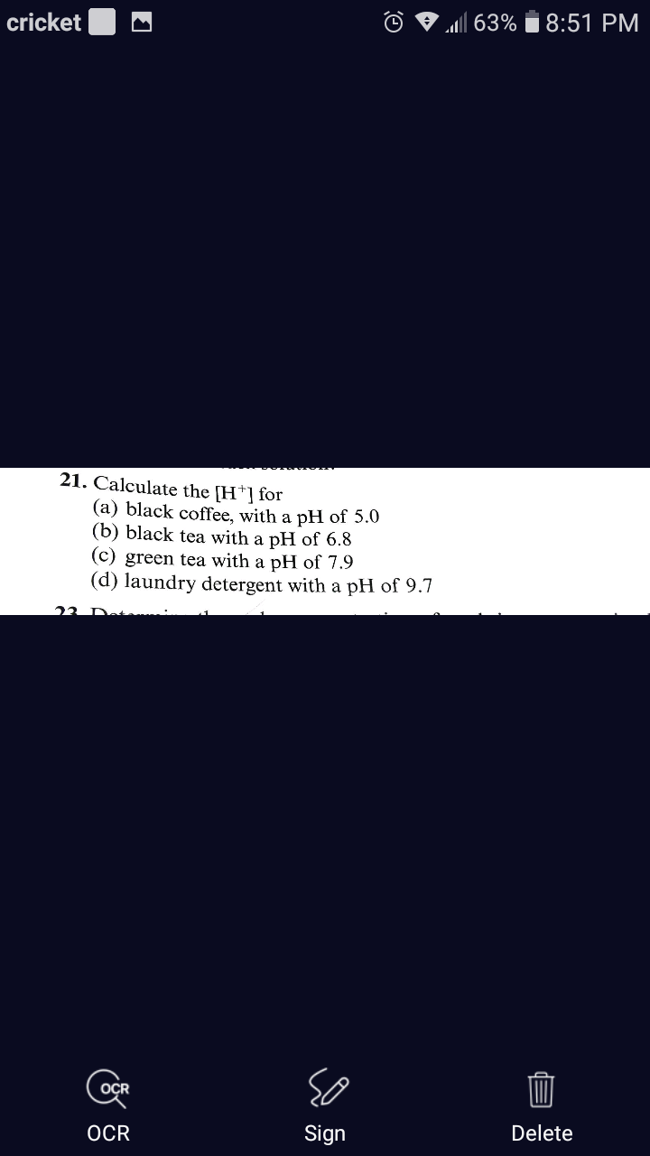 Answered 21 Calculate The H For A Black Bartleby