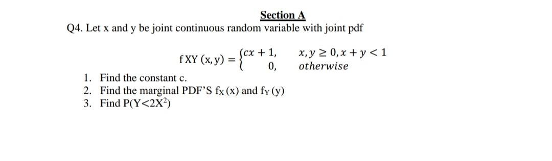 Answered Let X And Y Be Joint Continuous Bartleby