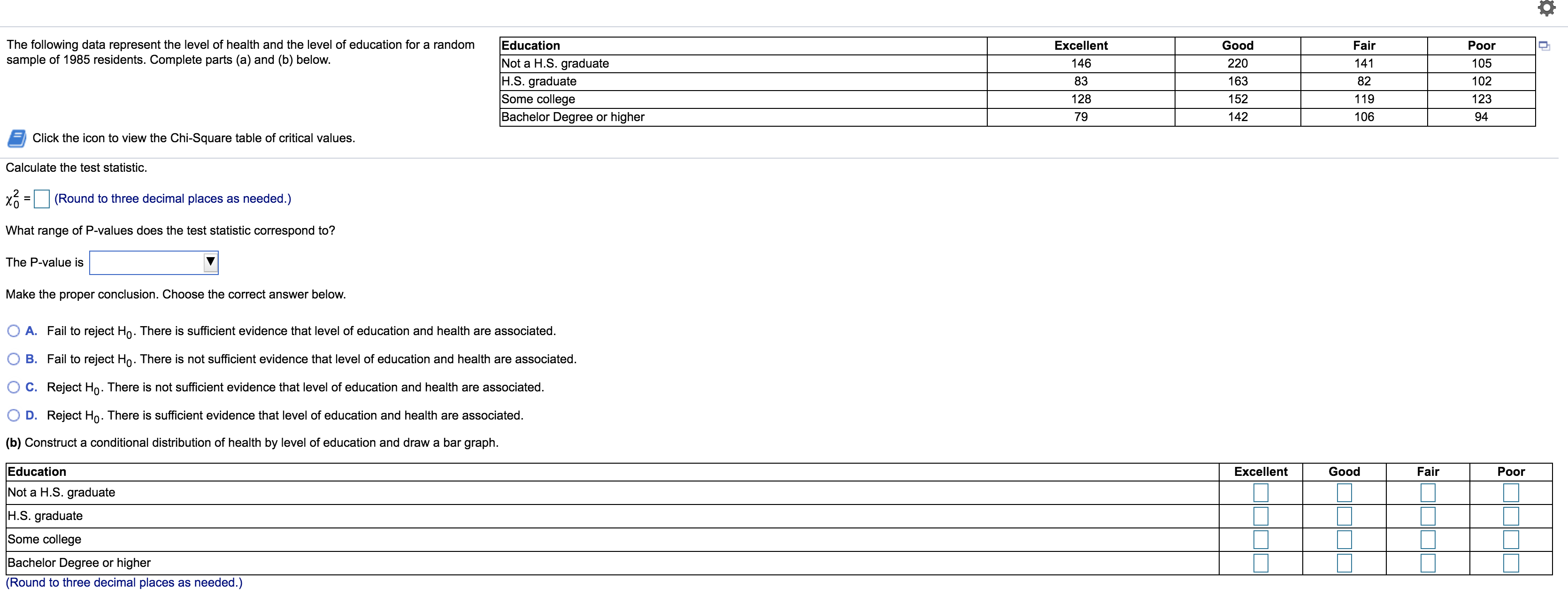 Answered Education E Following Data Represent Bartleby