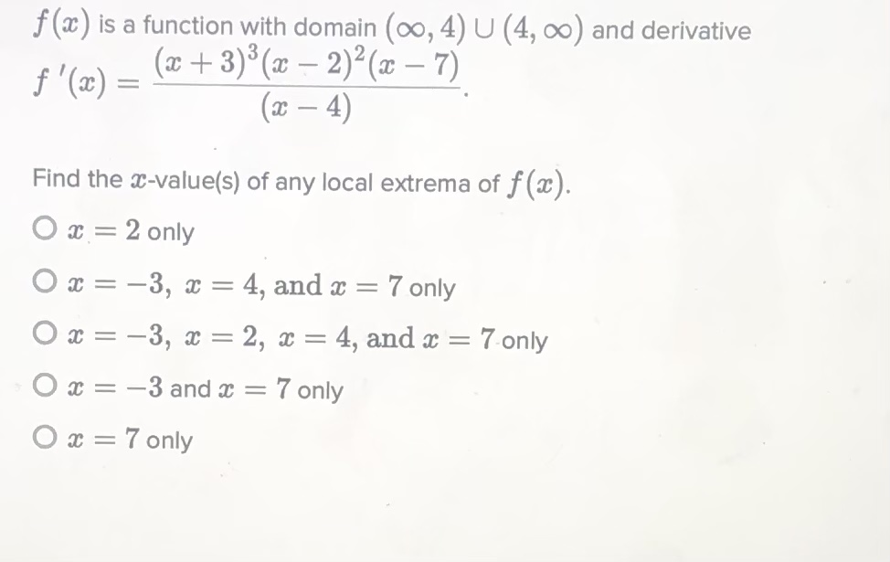Answered F X Is A Function With Domain O 4 Bartleby