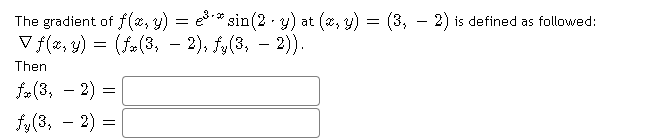 Answered The Gradient Of F Ae Y Sin 2 Bartleby