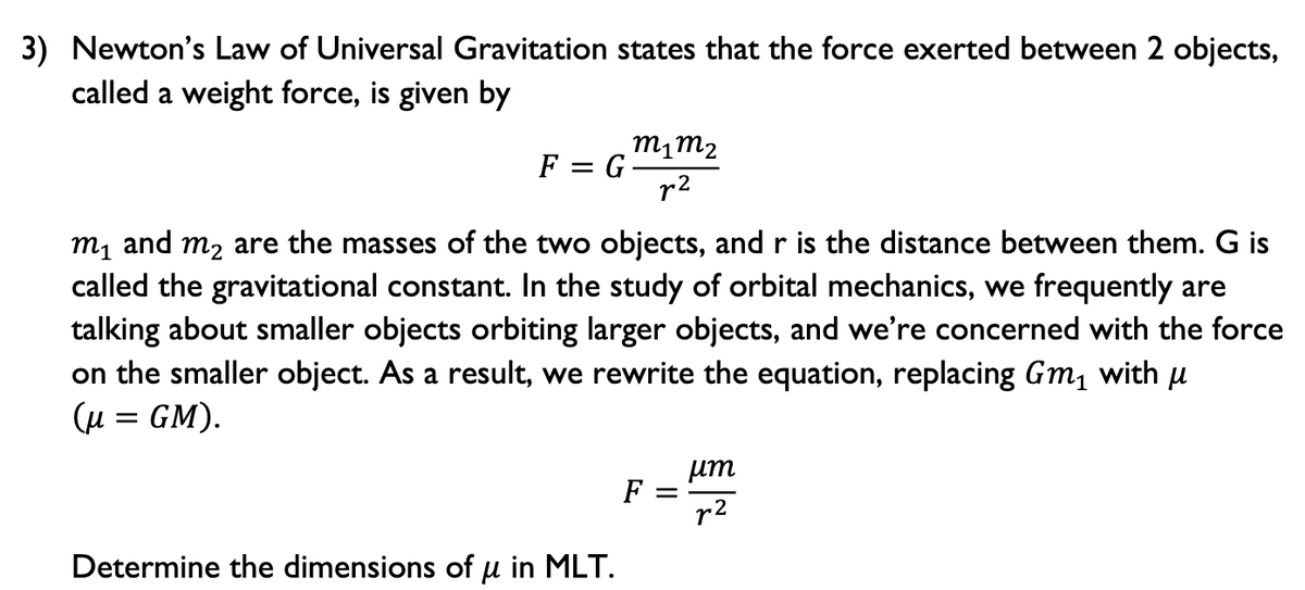 Answered Newton S Law Of Universal Gravitation Bartleby