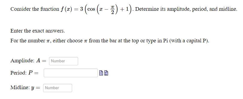 Answered Consider The Function F X 3 Cos Ae Bartleby