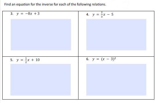 Answered Find An Equation For The Inverse For Bartleby