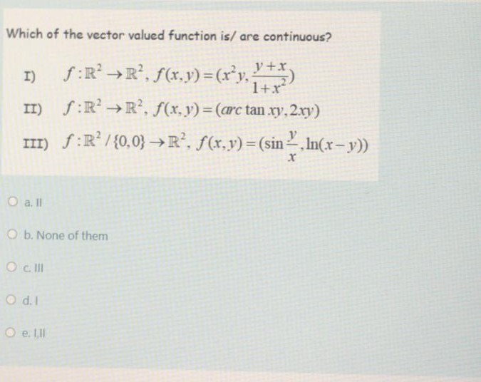 Answered Which Of The Vector Valued Function Is Bartleby