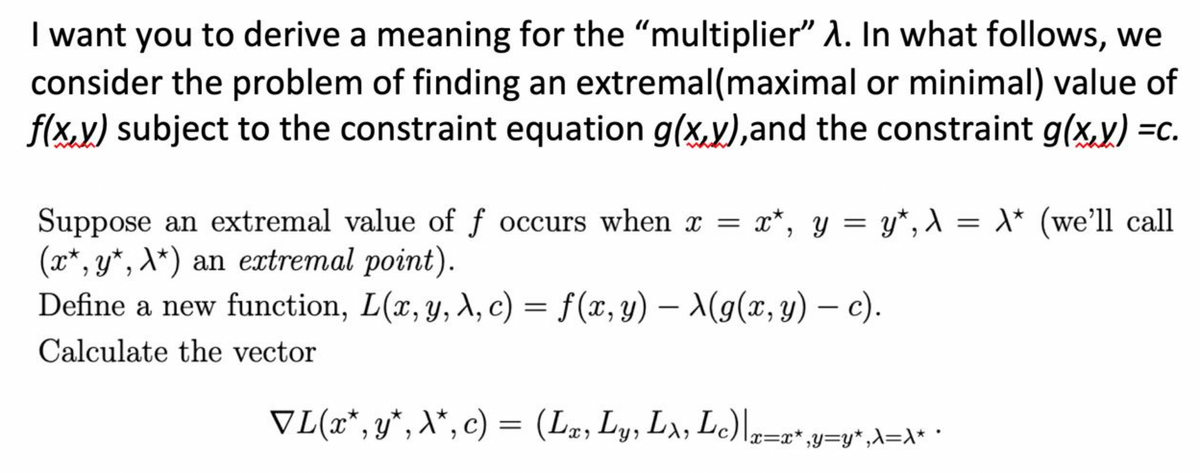 Answered Suppose An Extremal Value Of F Occurs Bartleby