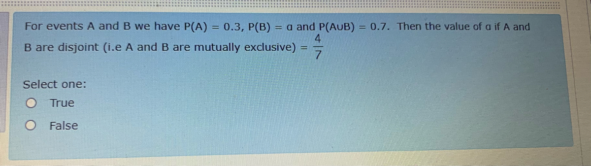 Answered: For Events A And B We Have P(A) = 0.3,… | Bartleby