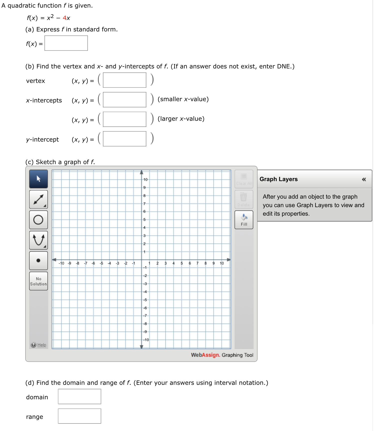 Answered A Quadratic Function F Is Given F X Bartleby