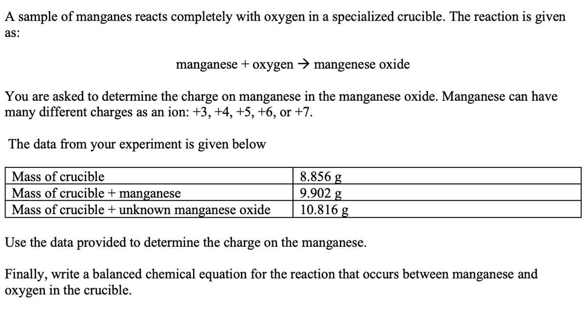 Manganese Dioxide Balanced Chemical Equation - How To Balance Al Mno2 Al2o3 Mn Youtube / This blackish or brown solid occurs naturally as the mineral pyrolusite, which is the main ore of manganese and a component of manganese nodules.