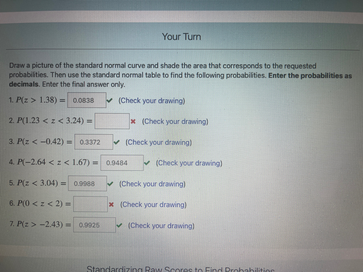 Answered: Draw A Picture Of The Standard Normal… | Bartleby