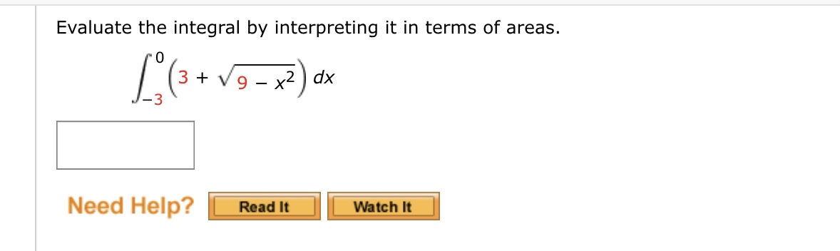 Answered Evaluate the integral by interpreting… bartleby