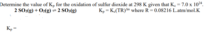 Answered Determine The Value Of Kp For The Bartleby