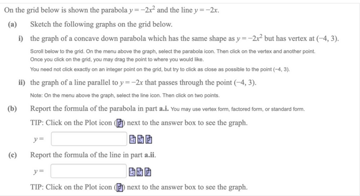 Answered On The Grid Below Is Shown The Parabola Bartleby