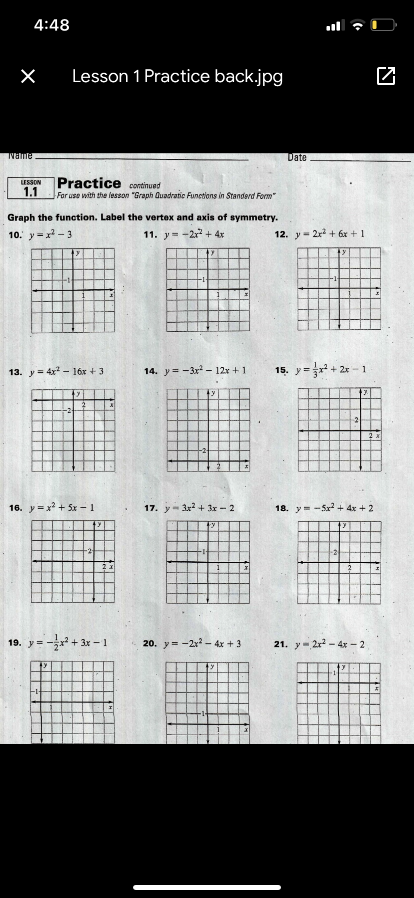 Answered Graph The Function Label The Vertex Bartleby