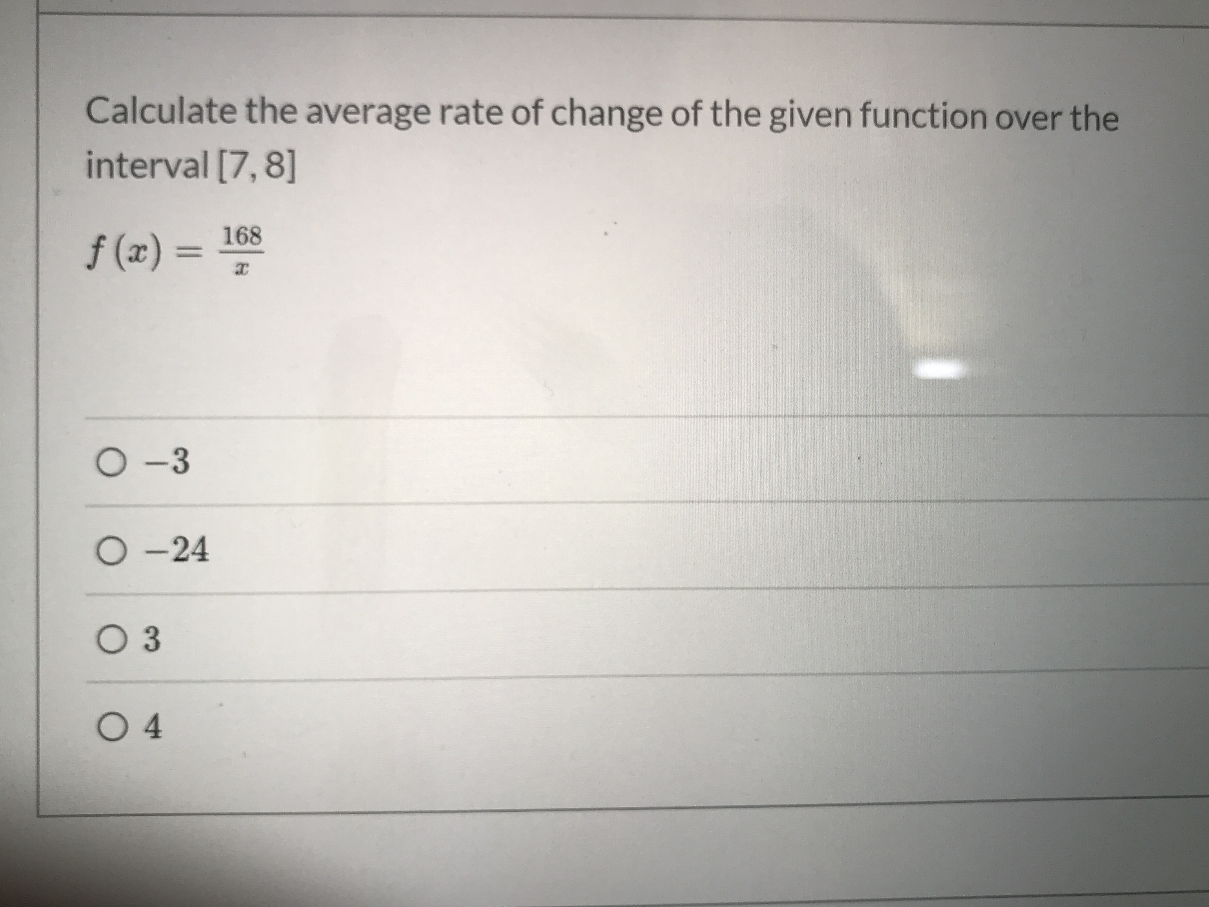 Answered: Calculate the average rate of change of  bartleby