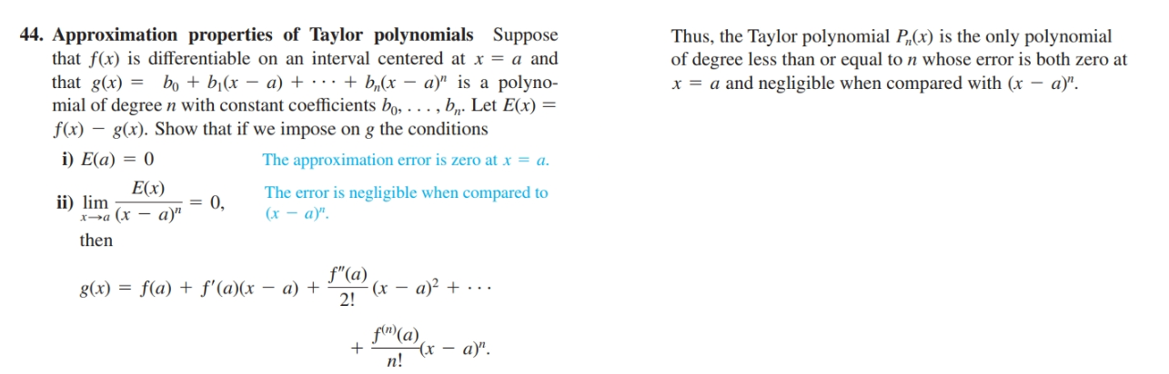 Answered 44 Approximation Properties Of Taylor Bartleby