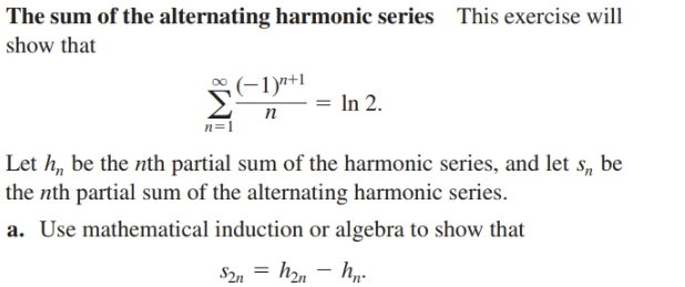 alternating harmonic series