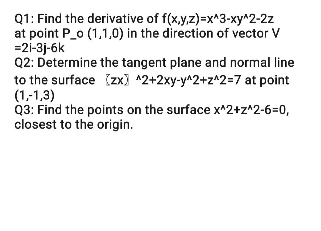 Answered Q1 Find The Derivative Of Bartleby