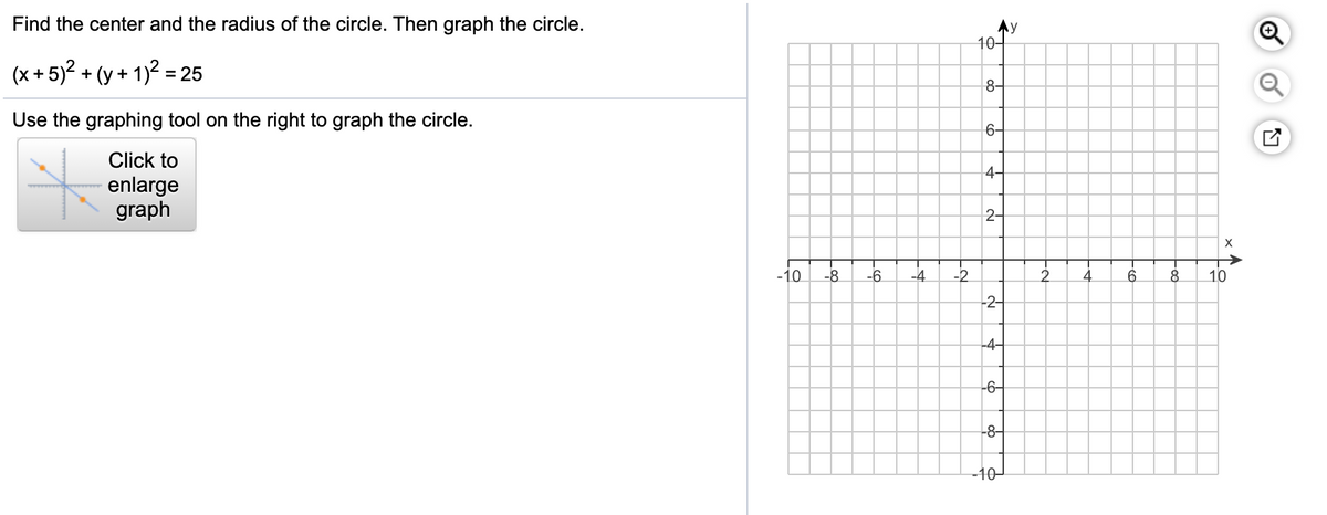 Answered Find The Center And The Radius Of The Bartleby