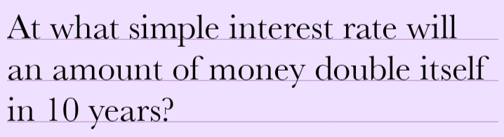 Answered: At what simple interest rate will an… | bartleby