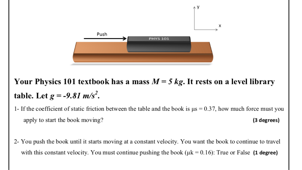 physics 101 homework answers