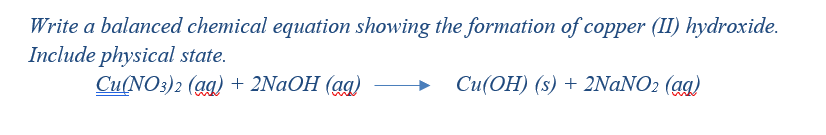 Answered Write A Balanced Chemical Equation… Bartleby