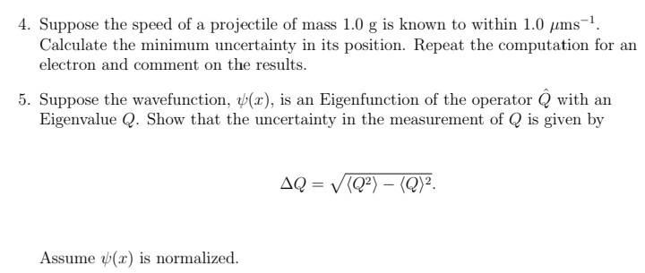 Answered 5 Suppose The Wavefunction P X Is Bartleby