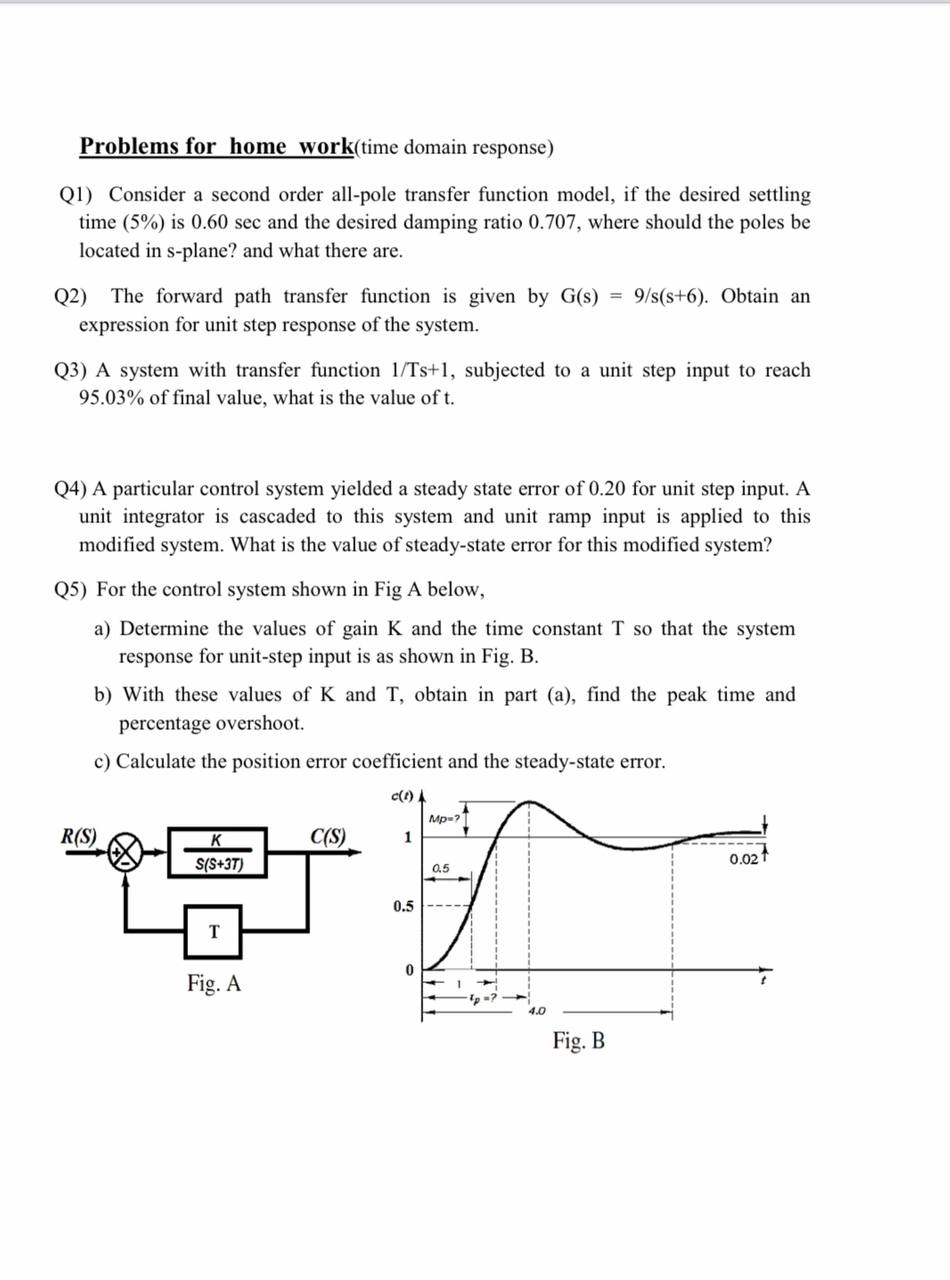 Answered Q1 Consider A Second Order All Pole Bartleby