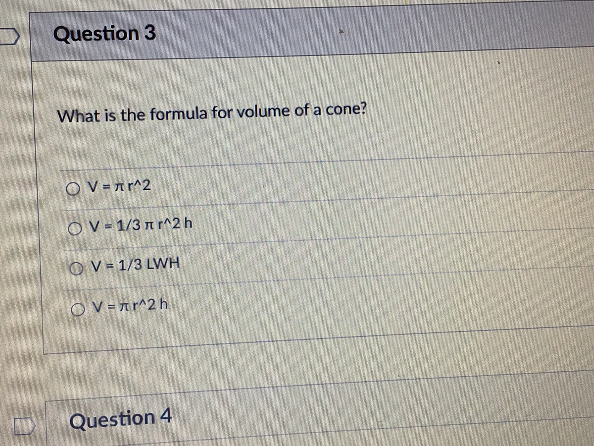 Answered Question 3 What Is The Formula For Bartleby