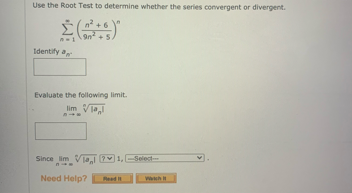 Answered: Use the Root Test tó determine whether… | bartleby