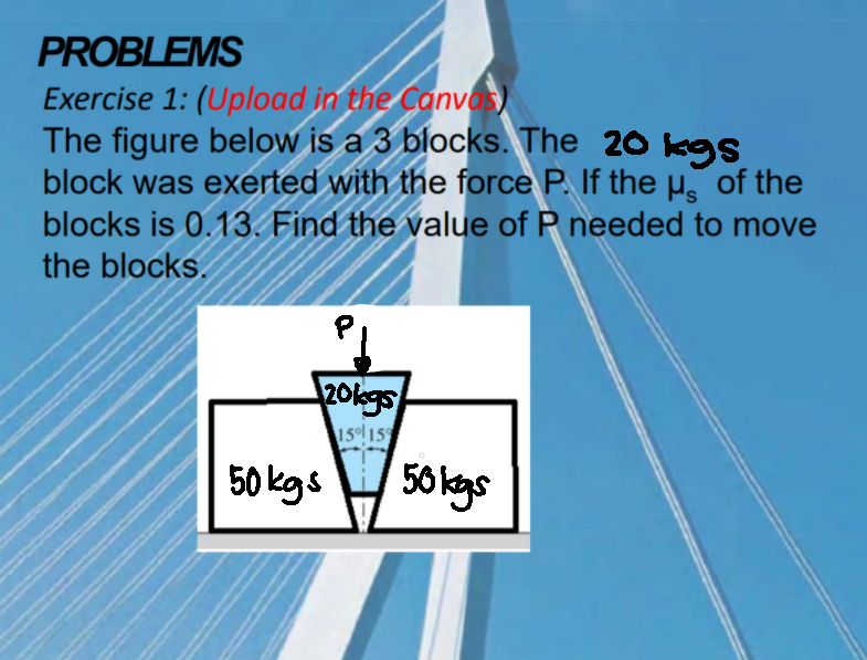 Answered The Figure Below Is A 3 Blocks The Bartleby