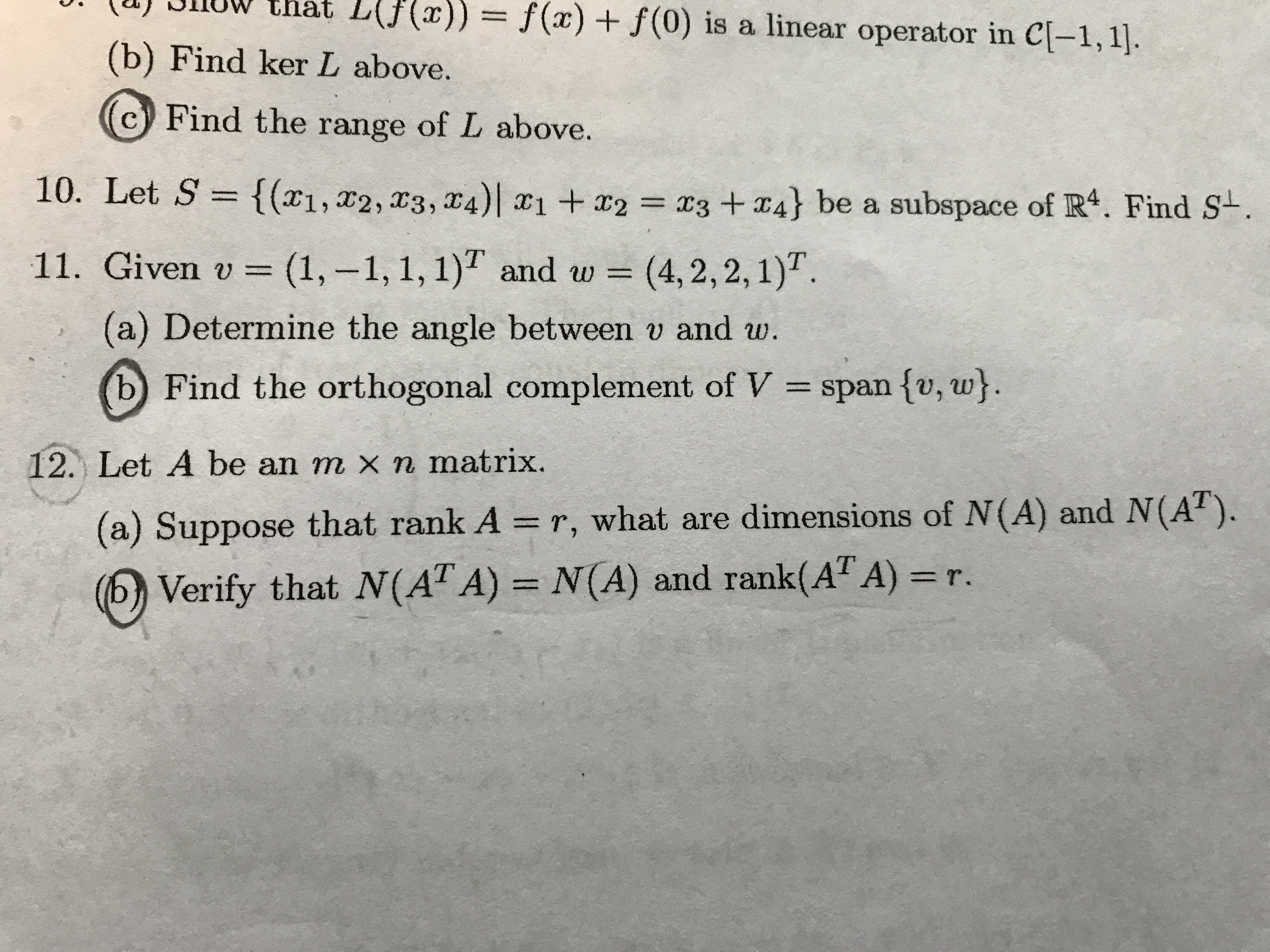 Answered Uwthat L Jf X F X F 0 Is A Linear Bartleby