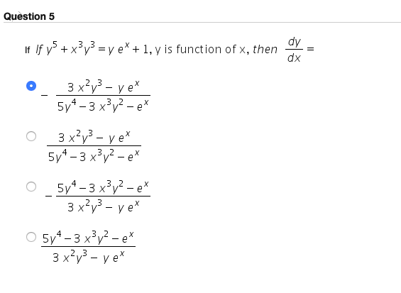 Answered If If Y X Y3 Y E 1 Y Is Function Bartleby