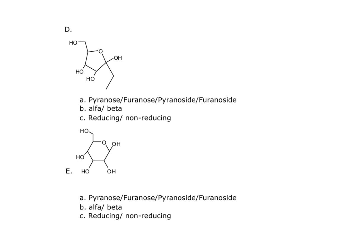 Answered: 3. Write The Names Of Following Sugars… | Bartleby