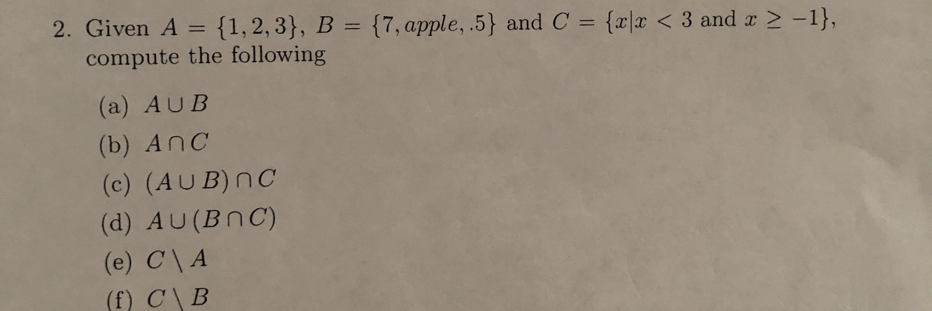 Answered 2 Given A 1 2 3 B 7 Apple 5 Bartleby