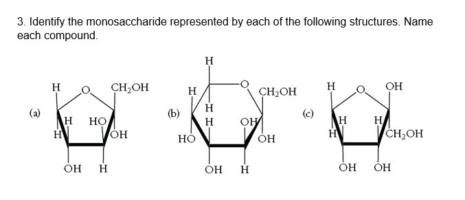 Answered: ach compound. H H CH,OH H CH2OH H (а)… | bartleby