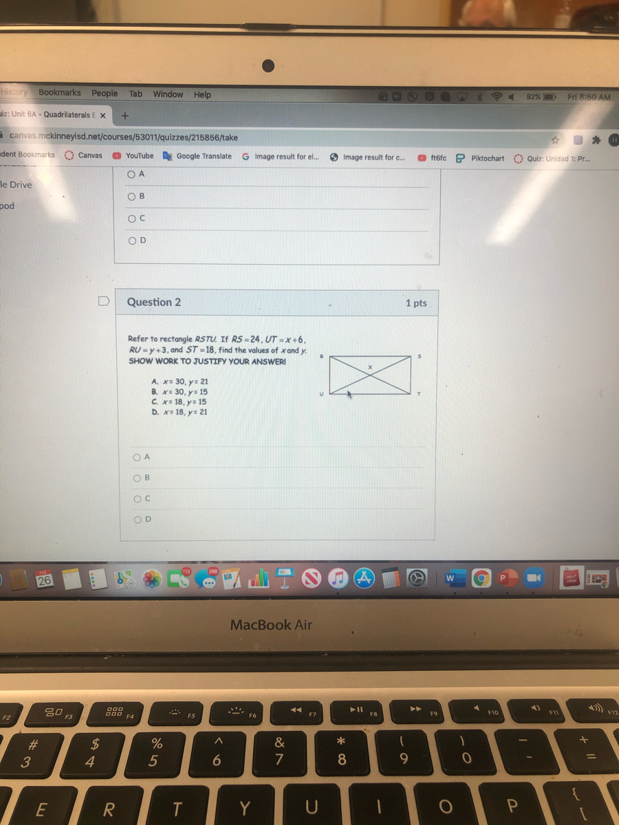 Answered Refer To Rectangle Rstu If Rs 24 Ut Bartleby