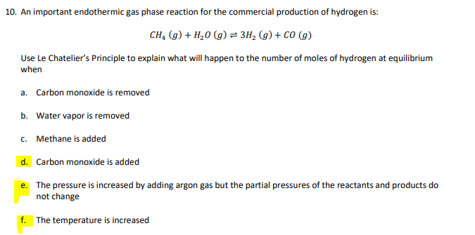 Answered An Important Endothermic Gas Phase Bartleby