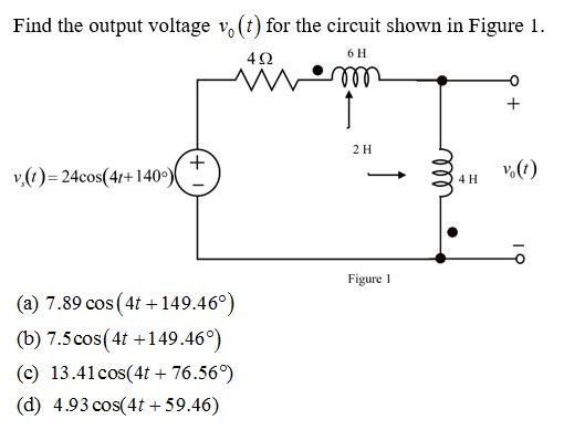 Answered Find The Output Voltage V T For The Bartleby