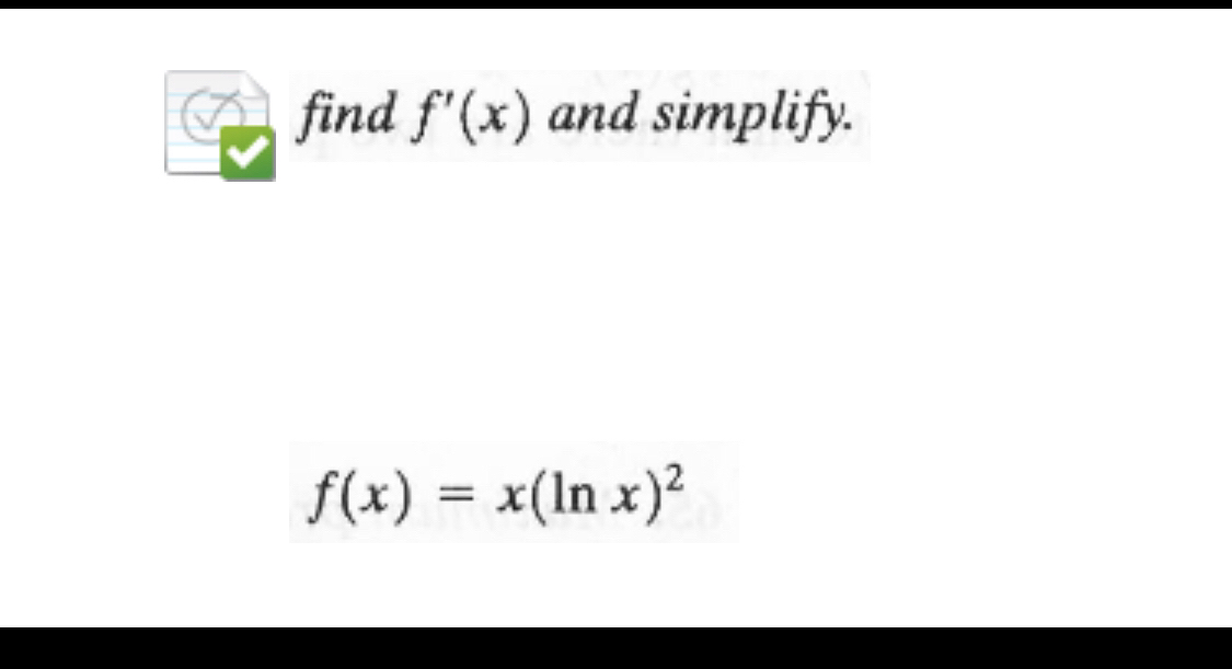 Answered Find F X And Simplify F X X In Bartleby